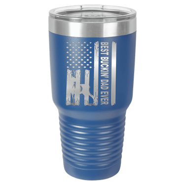Patriotic Best Buckin' Dad Ever 30oz Ringneck Tumbler